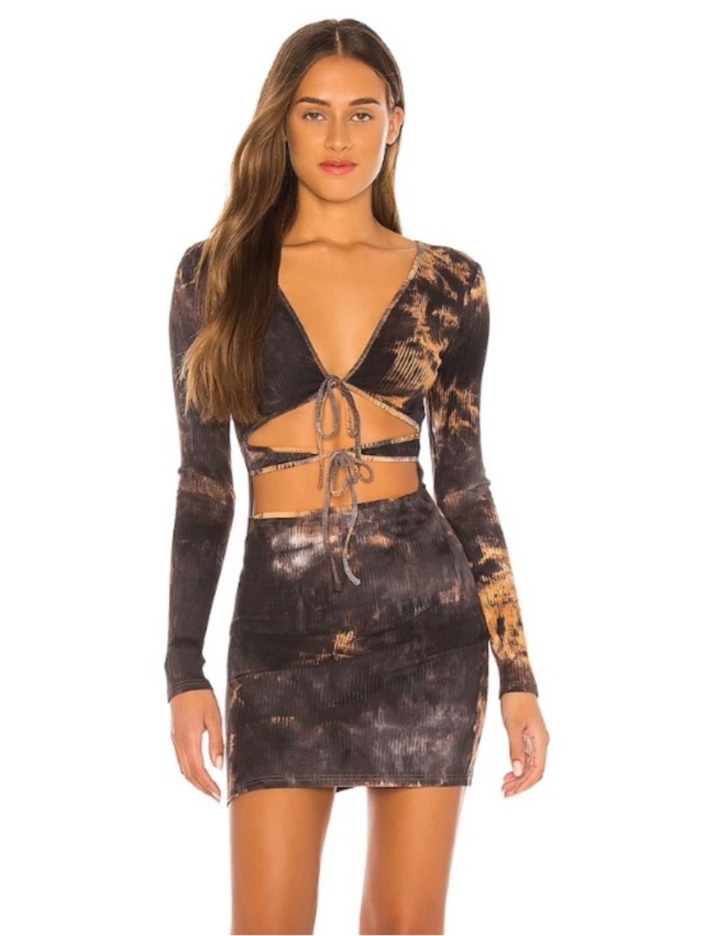 I.AM.GIA Gabriella Dress in Black Tie Dye